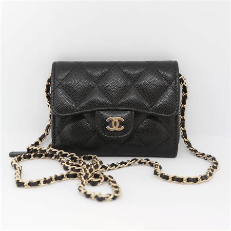 small leather goods chanel|chanel mini wallet on chain.